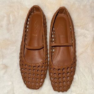 Joie Tan Woven Loafers